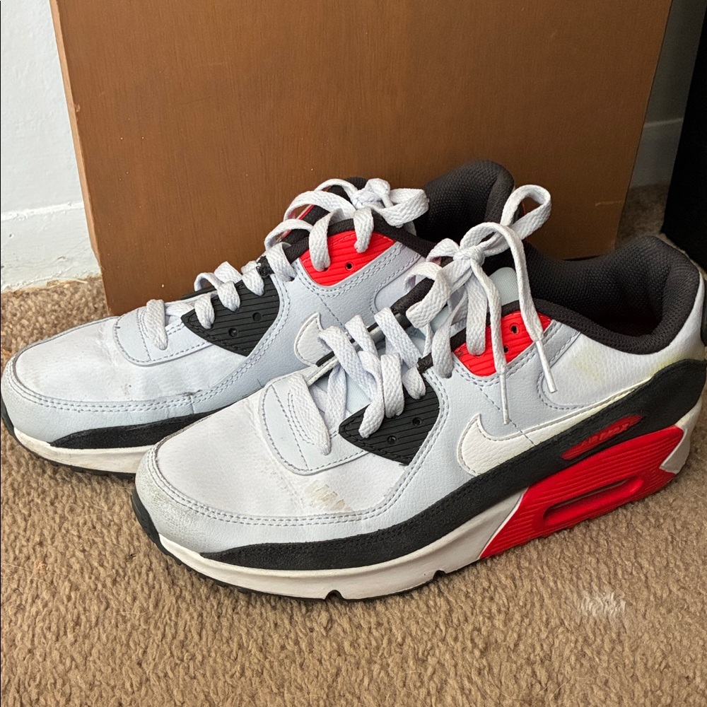 White and Red Nike